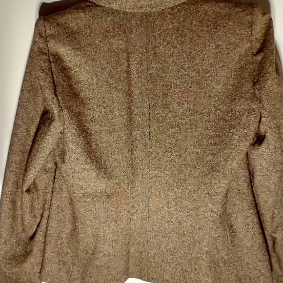 Josephine Chaus Silk & Wool Brown Blazer sz. 10 petite - Picture 2 of 3